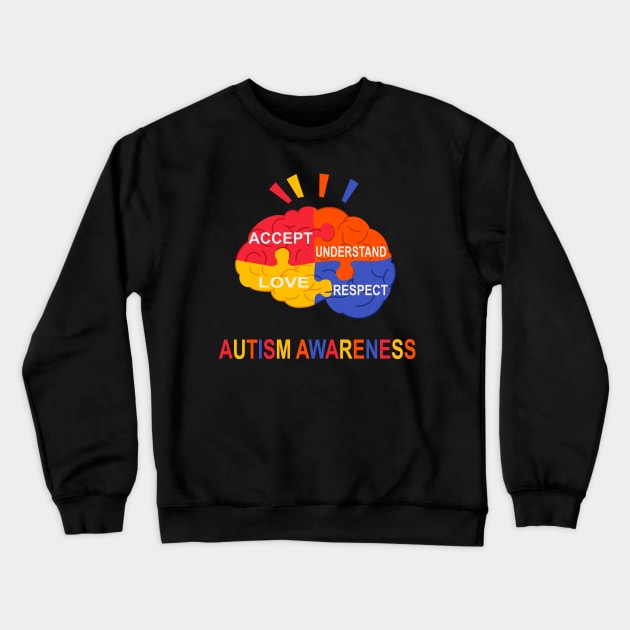 Autism Awareness Day 2020 Crewneck Sweatshirt by Hunter_c4 "Click here to uncover more designs"